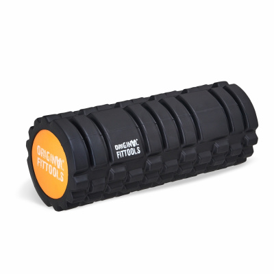 Цилиндр массажный 33 x 14 см черный двойной