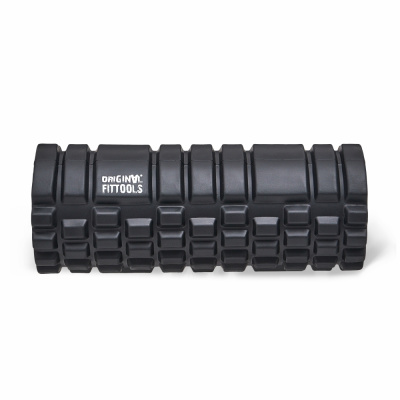 Цилиндр массажный 33 x 14 см черный двойной