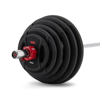 Штанга олимпийская 175 кг  REBEL (диски с двумя хватами, хромированный гриф нагрузка до 315 кг)