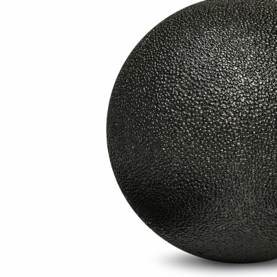 Шар массажный одинарный 10 см черный (без цветной коробки)