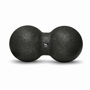 Шар массажный сдвоенный 24 х 12 см черный (без цветной коробки)