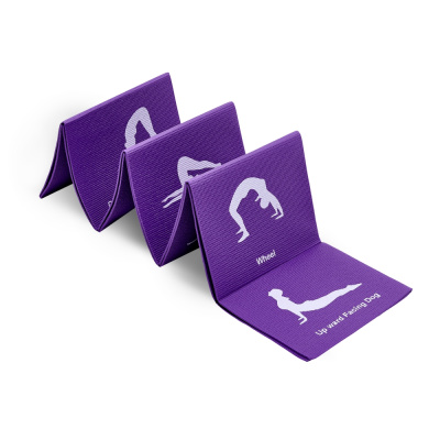 Складной коврик для йоги 4 мм (с упражнениями)