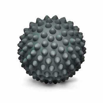 Мяч массажный 9 см серый (без цветной коробки)
