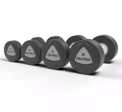 Набор полиуретановых гантелей от 42 до 50 кг (шаг 2 кг) OKPRO