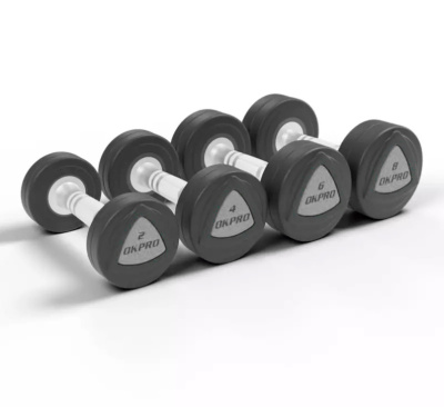 Набор полиуретановых гантелей от 42 до 50 кг (шаг 2 кг) OKPRO