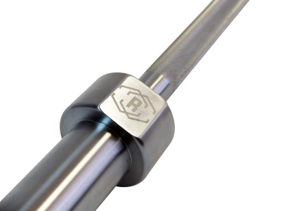 Гриф олимпийский прямой 86" с упорными подшипниками нагрузка до 456 кг REBEL