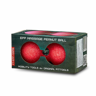 Шар массажный сдвоенный 12 х 6 см розовый