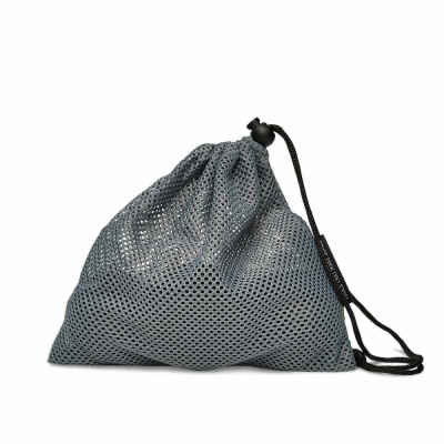 Набор из двух массажных мячей с кистевым эспандером бирюзовый