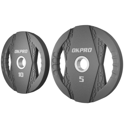 Диск олимпийский обрезиненный 5 кг OKPRO