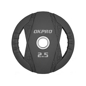 Диск олимпийский обрезиненный 2,5 кг OKPRO