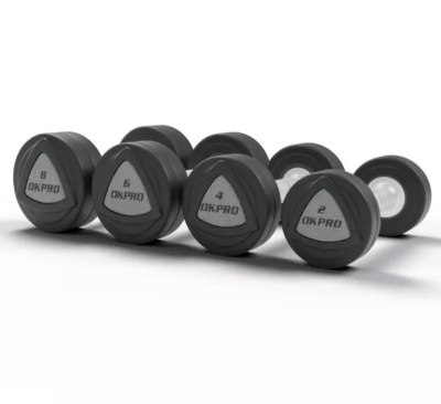 Набор полиуретановых гантелей от 42 до 50 кг (шаг 2 кг) OKPRO
