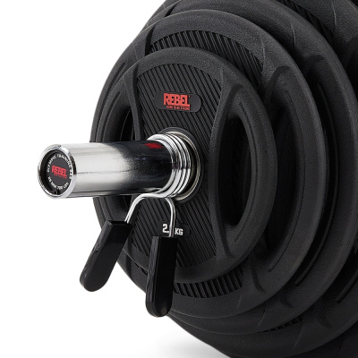 Замок пружинный с прямыми обрезиненными лапками 51 мм