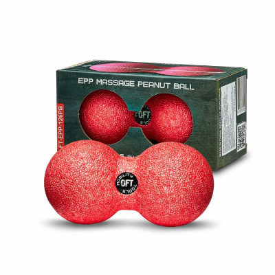 Шар массажный сдвоенный 12 х 6 см розовый