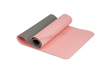 Коврик для йоги 6 мм TPE розовый
